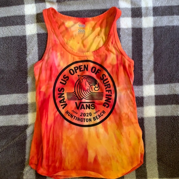 Hand Tie-dyed Vans Tank - Picture 1 of 2